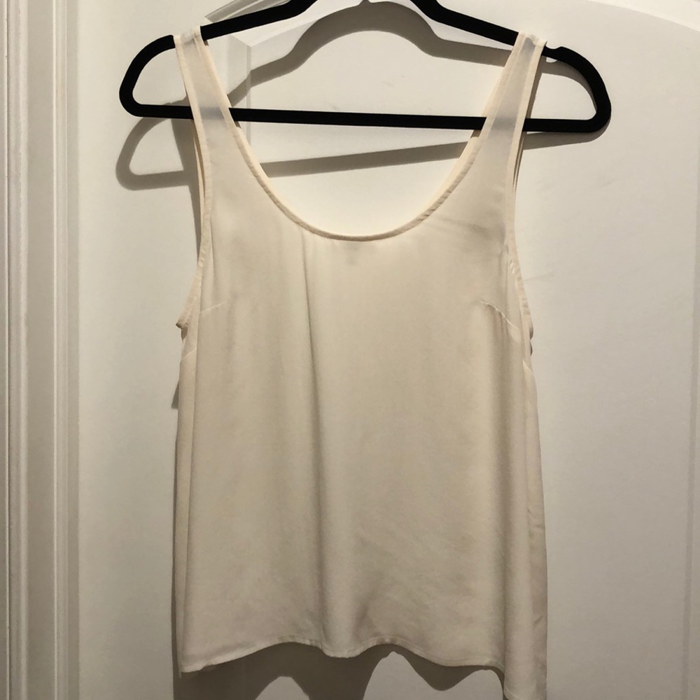 Wilfred silk beige tank top S like new Aritzia